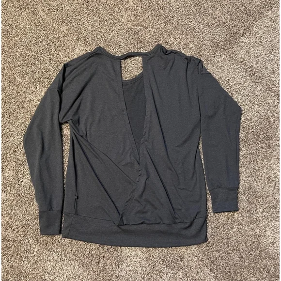 Marika Women's Open Back Shirt, Size Medium, Dark Gray, NWOT - Picture 2 of 2